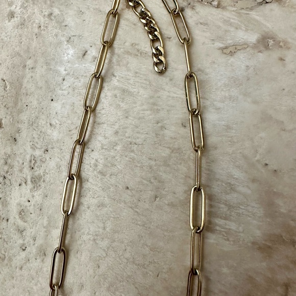 14k Gold Fill Paperclip Chain Adjustable 18”-20” length - Picture 4 of 8